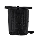 Black Bike Waterproof Roll-Top Backpack