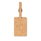 Cork Luggage Tag with insert back