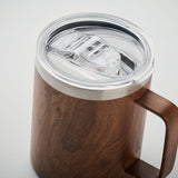 Mug with sliding lid top view