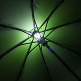inside umbrella with light