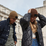 Unisex Beanies worn in the city by man and women