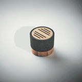 wireless bamboo speaker top view
